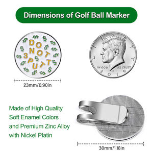 Meilleures Ventes Qualité Fabricant Clip de Chapeau Magnétique pour Marqueur de Balle de Golf 3 Putt en Fer Sublimable - Product Image 5