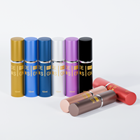 Flacon de parfum en aluminium BEST Brand de 5 ml avec pompe pulvérisatrice, flacon de voyage portable pour échantillon, étiquettes sérigraphiées pour parfum