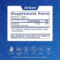 Complément alimentaire de magnésium OEM, compléments alimentaires, glycinate de magnésium 100 mg, forme hautement absorbable