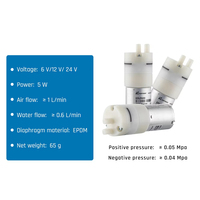 Pompe à membrane micro DC Kamoer EDLP600 pour air et liquide, pompe à air portable à diaphragme économique, pompe à vide