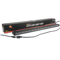 Barre lumineuse LED NUYEER à double couleur, sans vis, pour voiture tout-terrain, ATV, barre lumineuse LED 4x4, 10 pouces, éclairage tout-terrain