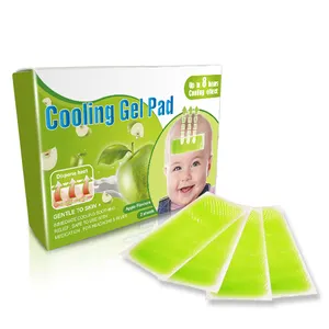 I più venduti l-mentholum naturale Hydrogel Pad di raffreddamento forte appiccicoso Gel Pad foglio di Gel di raffreddamento per bambini