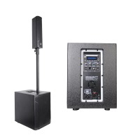 RQSONIC WI343ADUSB-BT 400W Haut-parleur colonne actif professionnel portable alimenté Boîte de son système pa