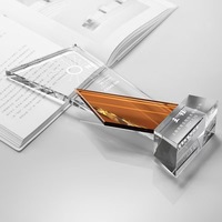 Trophée en cristal coloré personnalisé DAOTIAN, gravé au laser, écologique, cadeau de fête, vente en gros