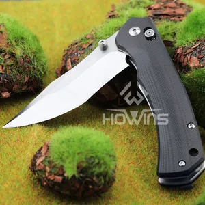 Yangjiang Steel Tactical Ball Bearing Outdoor Knife Folding Survival G10 Pocket Knife