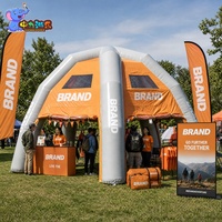 Tente promotionnelle gonflable personnalisée en PVC avec structure pneumatique pour roadshows, événements de marque, salons professionnels et marketing extérieur