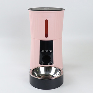 Автоматическая кормушка для домашних животных с двойным питанием, сенсорным LED-кнопочным управлением и миской из нержавеющей стали для кошек и собак (OEM/ODM) - Product Image 3