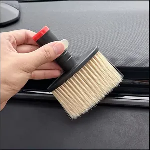 Kit de escova para limpeza de rodas e carros, escova para cabelo de javali, produto com detalhes para produtos automotivos, escova para interior e exterior