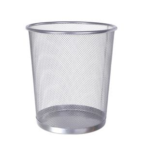 Round metal wire mesh waste basket office waste paper bins dustbin