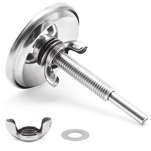 Thép không gỉ lưỡng kim quay số Nhiệt kế cho BBQ và lò nướng thịt gia dụng nhiệt độ đo kim loại xây dựng - Product Image 3