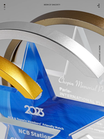 Haute qualité créative étoile à cinq branches métal cristal trophée fournisseur personnalisé entreprise récompenses annuelles amour thème Souvenir Plaque