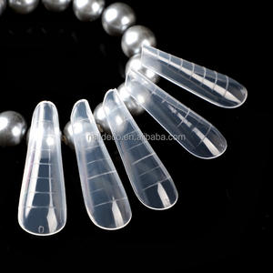 Molde de uñas de estilo francés, herramientas de extensión de uñas acrílicas de doble sistema de ataúd arqueado, curvado en C profundo - Product Image 5