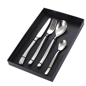 Moonlight Cutlery Set Stainless Steel <b>Knife</b> Fork Spoon 4 Piece Western Dinnerware Durable Mirror Polished Hotel Restaurant Gift - Product Image 1