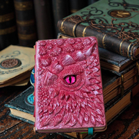 Carnet de notes en résine personnalisé en gros, motif écailles de dragon, couverture de journal 3D avec œil, carnet de croquis de fantaisie peint à la main, cadeau, usine OEM MEIYU