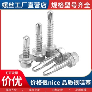 Vis autoperceuse hexagonale Tai Chenming en acier inoxydable 410 pour tôle ondulée DIN7504K - Product Image 3