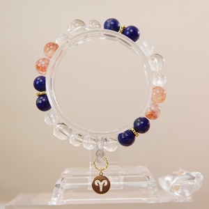Pulsera de Cuentas de Cristal de Colores para Mujer, Directo de Fábrica, Cuarzo de la Suerte, Metafísica, Curación, Pulseras Elásticas - Product Image 4
