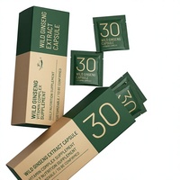 Capsules d'extrait de ginseng sauvage, complexe vitaminique, complément alimentaire à base de plantes, étiquette privée OEM, complément nutritionnel quotidien pour adultes