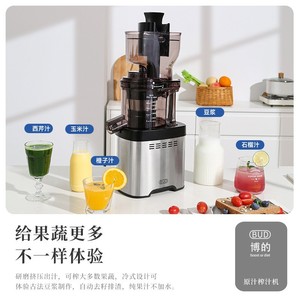 Bud Slow Juicer 700ml Stainless Steel Cold <b>Press</b> Juice Maker For <b>Fruit</b> Vegetables - Product Image 1