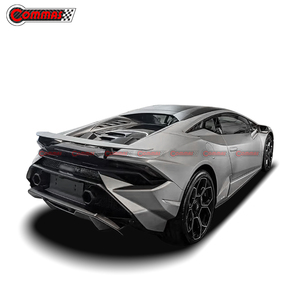 Te-nica Style Dry Carbon Fiber Car Body Kit for Lamborghini Huracan LP580 LP610 LP640 Front Rear Bumper Hood Exhaust Pipe Parts - Product Image 2