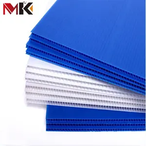 4x8 Plastic Corrugated Hollow PP Plate Corflute Sheet Laminas De Plastico Corrugado Twin Wall Polypropylene Core PP Flute Board