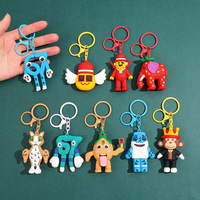 Porte-clés pendentif en gel de silicone style américain, jeu de vol de cerveaux, de Chine