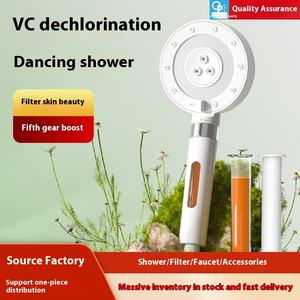 Dazzle Dance Beauty Skin VC Filter Cabezal de ducha de mano Cinco velocidades Presurizado Ahorro de agua Nuevo producto para uso en el baño - Product Image 3