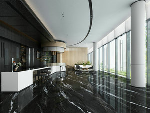 Natural Marble Look Glossy Microcrystalline Glazed 3200x1600x12mm Sintered Porcelain Wall Tile <strong>Big</strong> Size Modern Outdoor Living - Product Image 2