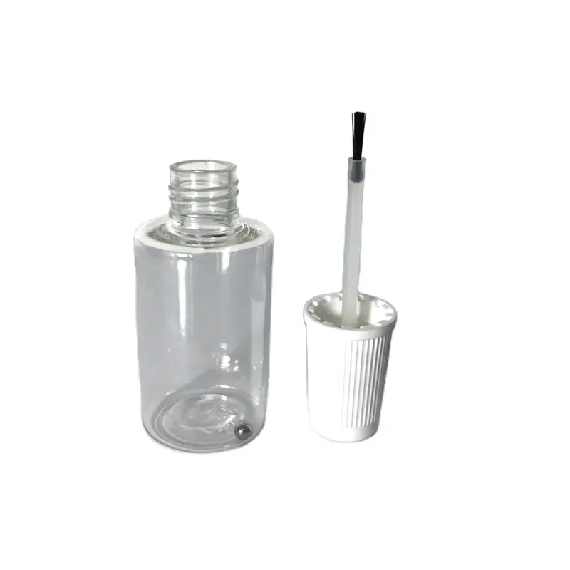 30ML nagellack entferner pumpe spender flasche mascara fläschchen kunststoff kleber flasche mit pinsel
