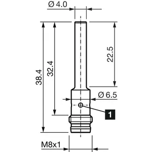 DCC4.0V1.5PSK-TSL INM Serie de sensores de proximidad inductivos en miniatura de alta precisión y eficiencia - Product Image 2