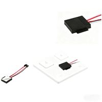 Interrupteur Tactile Intelligent 12W LED Monocouleur avec Variateur de Luminosité, Capteur Tactile, 12V, Matériau ABS, Installation Facile pour Miroir, IP et Autres Applications