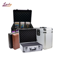 Boîtier en aluminium personnalisé en usine, étui pour disques vinyles en aluminium avec support OEM/ODM, étui portable pour CD avec protection en aluminium