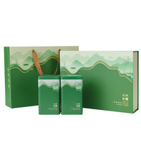 Boîte d'emballage cadeau verte pliable en papier biodégradable avec estampage à chaud argenté pour bougies, cadres photo et portefeuilles