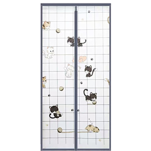 Puerta de Malla <span class=keywords><strong>Antimosquitos</strong></span> de Poliéster de Alta Calidad. Cortina Magnética Silenciosa Que Se Puede Instalar Sin Perforar Agujeros. - Product Image 4