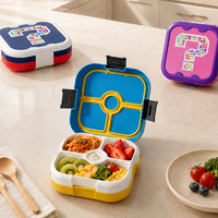Boîte à lunch JIAYI carrée de 800 ml, résistante au micro-ondes, en PP de qualité alimentaire, 3+ compartiments, anti-fuite, sans BPA, écologique, légère