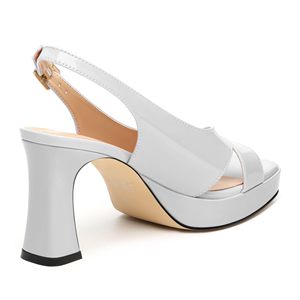 Nuovi <span class=keywords><strong>Sandali</strong></span> da Donna Sexy Estivi Traspiranti con Plateau, <span class=keywords><strong>Tacco</strong></span> Grosso, Punta Aperta, Cinturino alla Caviglia per Matrimonio - Product Image 5