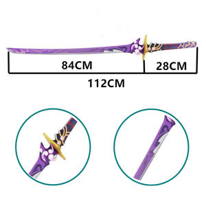 <span class=keywords><strong>Genshin</strong></span>-espada <span class=keywords><strong>Katana</strong></span> de bambú Raiden Shogun, juguete - Product Image 5