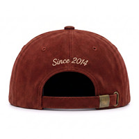 Casquettes de baseball vintage en daim bicolore style western avec patch tissé, visière incurvée, logo personnalisé, chapeaux d'extérieur pour la vente en gros