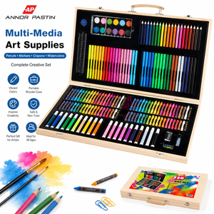 Set Artistico Deluxe in Legno AP Pack, Kit per Disegno e Pittura, Confezione Regalo Creativa per Adulti - Product Image 4