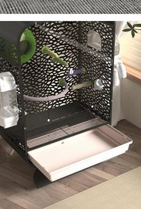 Cage à oiseaux en métal durable, grande et personnalisable, de luxe, pour l'Europe et l'Amérique - Product Image 5