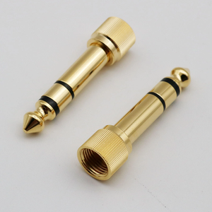 <strong>6.35mm</strong> Stereo 3Poles Male Plug <strong>to</strong> <strong>3.5mm</strong> Stereo Female Jack Gold Plated Connector <strong>3.5mm</strong> <strong>to</strong> <strong>6.35mm</strong> <strong>Adapter</strong> Converter - Product Image 4