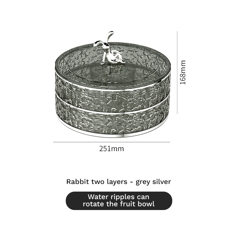 Lapin deux couches-gris argent