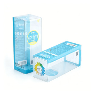 Caja de Plástico Transparente PET Reciclable con Impresión a Color de Fábrica OEM para Herramientas de Maquillaje y Almacenamiento de Cosméticos - Product Image 1
