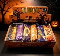 Cadeaux promotionnels très demandés : Jouet anti-stress souple à rebond lent, motifs Halloween, Noël, bâton de beurre, pain vapeur, citrouille