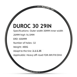 SUNRingle DUROC 30/35/40/50/SD37/SD42 Llanta de <span class=keywords><strong>bicicleta</strong></span> Aleación de aluminio <span class=keywords><strong>Bicicleta</strong></span> de montaña <span class=keywords><strong>29</strong></span> 27,5 pulgadas 28/32 agujeros XC/AM/FR/DH Llanta sin cámara - Product Image 3