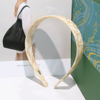 Bandeau en vrac pour femmes, accessoires de cheveux personnalisés, bandeau en acétate pour filles, bandeaux larges à carreaux pour femmes de luxe