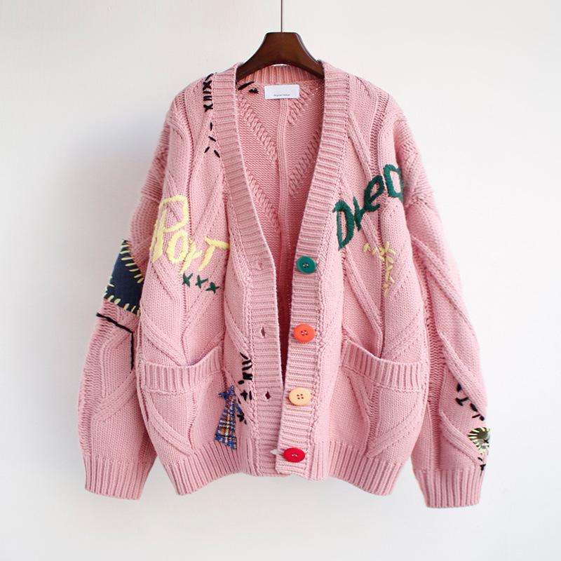 Z1108TP03 Pink cardigan