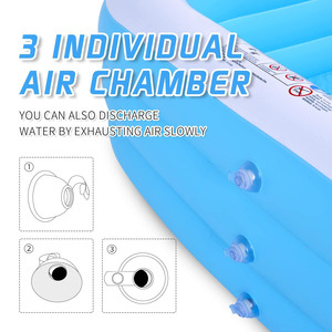 Hồ Bơi Inflatable Gia Đình Thanh Lịch Hồ Bơi <span class=keywords><strong>10</strong></span> Chân Dài 2 Ghế Bơm Hơi Với Backrests Phiên Bản Mới Nước Hồ Bơi Cho Trẻ Em - Product Image 4