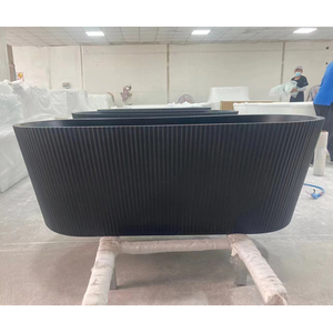 Housen Baignoire acrylique de style luxe autoportante Couleur Design graphique Baignoire d'angle dans la salle de bain Blanc Couleur personnalisée Traditionnelle - Product Image 3