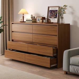 Mueble de Almacenamiento con 6-8 Cajones de Madera de Diseño Clásico, Mesa Auxiliar de Madera para Sala de Estar, Cómoda con Cajones - Product Image 4