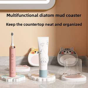 منظم حوض غسيل مخصص، حامل أكواب للسيارة، صينية ملونة وجذابة، قاعدة أكواب من التراب الدياتومي صديقة للبيئة، قاعدة أكواب دائرية - Product Image 4